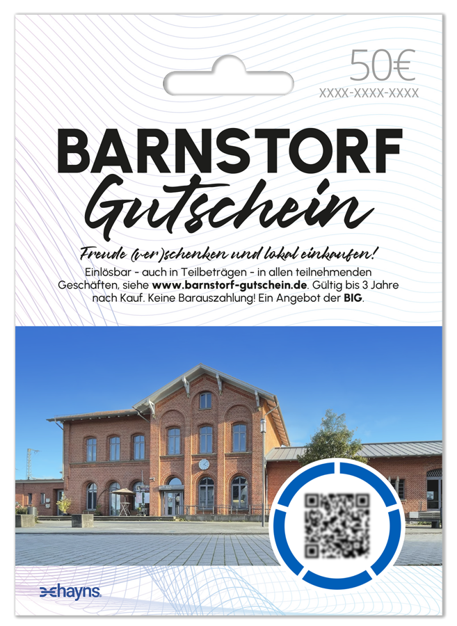 Barnstorfer Bahnhof 50 Euro Gutschein Barnstorfer Bahnhof 50 Euro