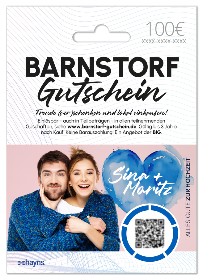 Individueller Hochzeitsgutschein 100 Euro Individueller Hochzeitsgutschein 100 Euro